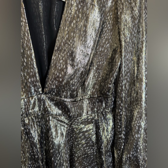 Ramy Brook Printed Amalia‎ Dress Size 8 NEW Glitter - Picture 4 of 8